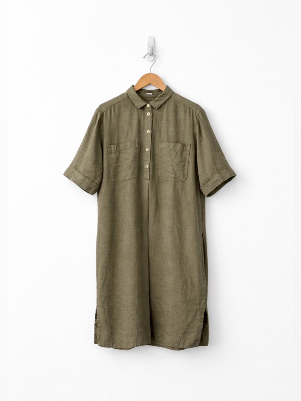 Toast Linen Garment Dyed Shirt Dress